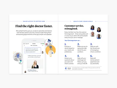 Retention mailer care coverage features health healthcare mail print retention