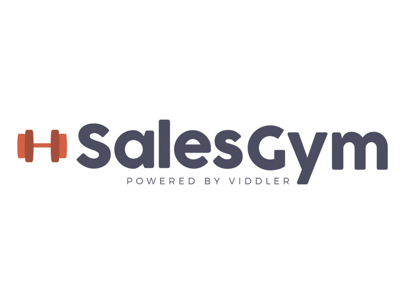 SalesGym Logo animated blue gif logo white