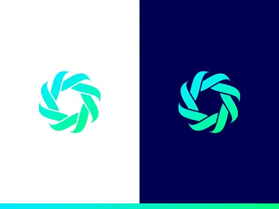 Spin II abstract brand circle core geometric icon identity logo mark radial spin symbol