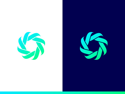 Spin II abstract brand circle core geometric icon identity logo mark radial spin symbol