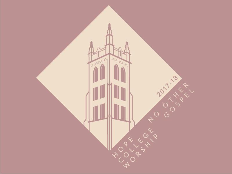 Hope College Worship T-shirt architecture chapel church college design dimnent gothic holland hope illustrator michigan worship