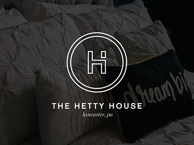 the hetty house // helium's airbnb experience design interior logo