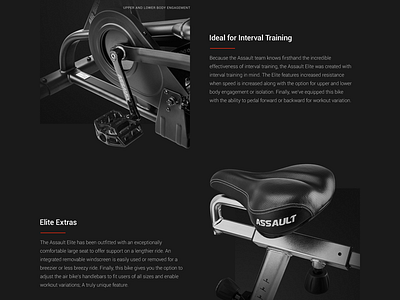 Assault AirBike Product Page Detail 3 crossfit dark equipment fitness product detail sports