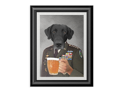 Captain Louie beer captain dog general lab