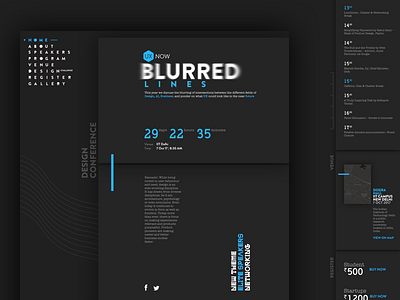 Uxnow 2017 // Design Conference conference dark design event map minimal mobile web schedule speakers ui ux website