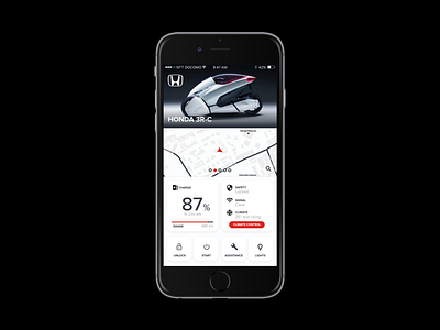 Daily UI #034 - Car Interface daily ui honda honda 3r c 🚗