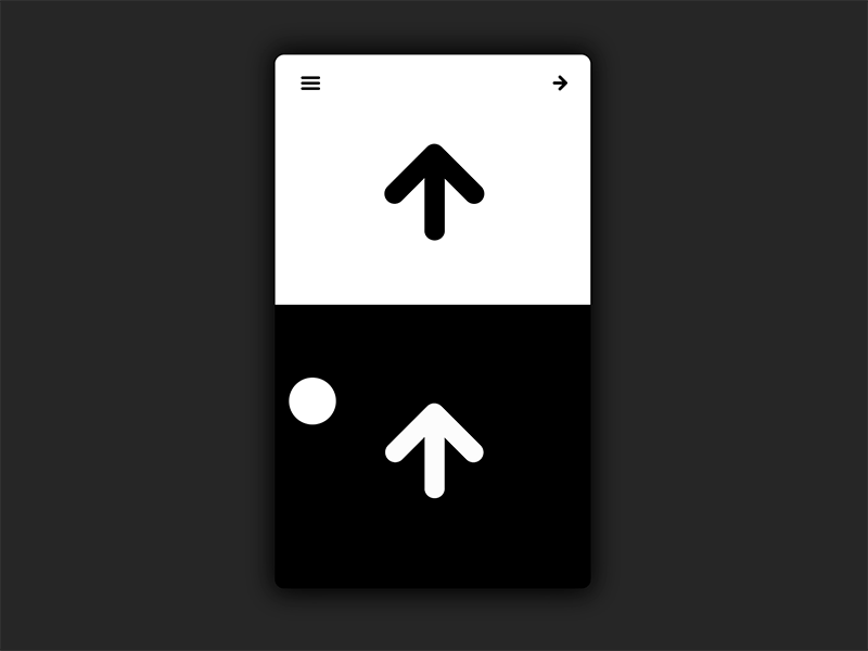 Swipe Arrows animation arrows demo identity mobile movement