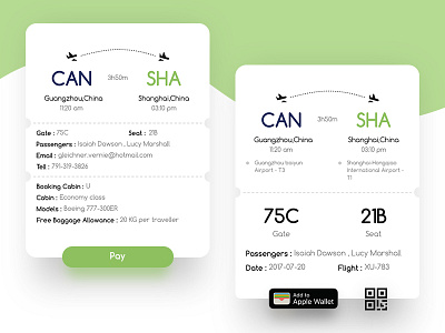 I want to go to Shanghai airlines clean flight fly ticket