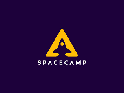 Spacecamp icon logo logomark space spaceship