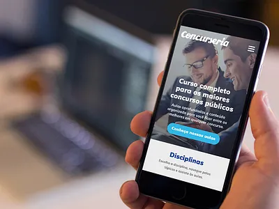 Concurseria design mobile responsive site ui ux visual design