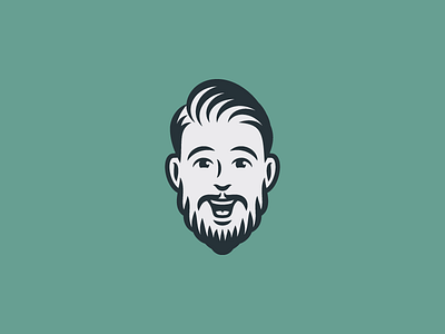 Graveyard Logo #2 badge beard branding character design hair identity illustration logo man mark rinker