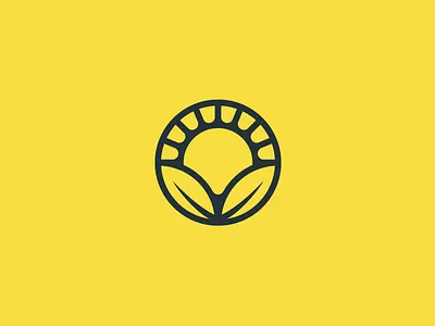 Graveyard Logo #1 badge branding design flower green identity leaf logo mark organic rinker sun