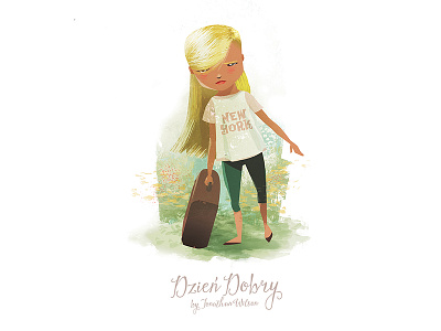 Dzień Dobry Character Design character design childrens book concept art digital art girl illo illustration