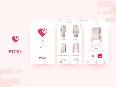 PICK！ illustration shop ui