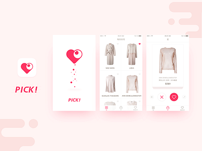 PICK！ illustration shop ui