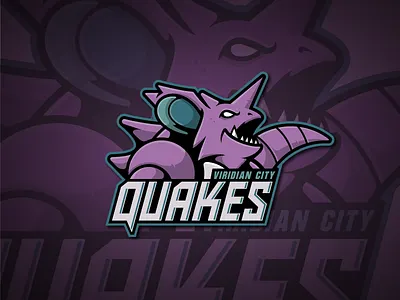 Branding The Pokemon Universe - Nidoking art branding design free graphic illustration logo pokemon shot sports throw wip