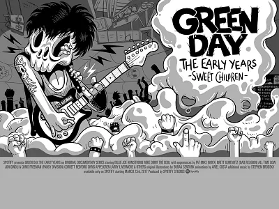 Spotify Landmark: Green Day Chapter 1 Poster art character design greenday illustration original illustration