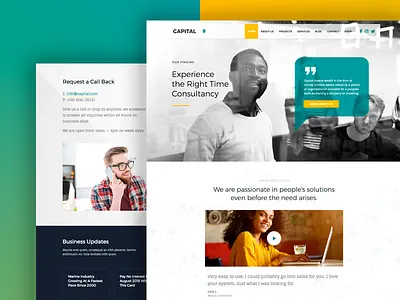 Capital Theme Variation blue consulting finance html5 insurance wordpress