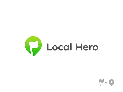 Local Hero logo design aiste flag flag design flag icon local business location location app location based location icon location pin logo mark minimal negative space negative space negative space flag negative space logo pin pin badge startup tieatie