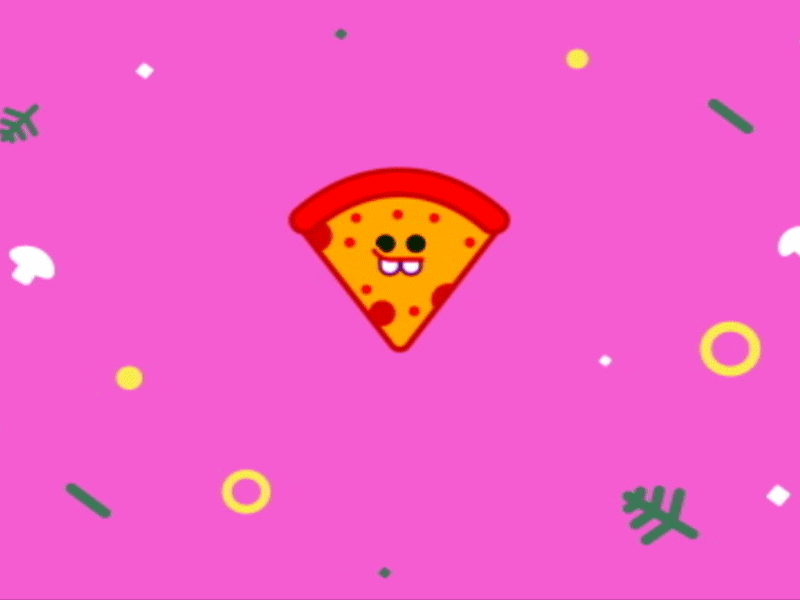 God Bless The Pizza - Animation animation food illustration junkfood motion pizza vector