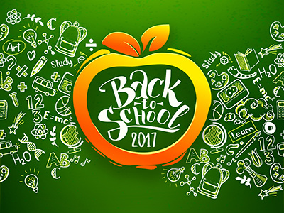 Back to School 2017 back to school chalkboard doodle education lettering sketch