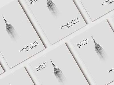 Empire State Building Book Design art direction branding layout design minimal minimalist minimalistic print design visual design white