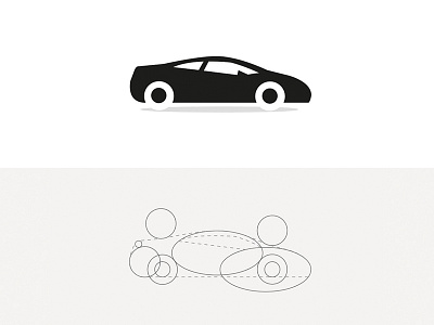 Sports Car car drive grid icon logo logo design sports sports car