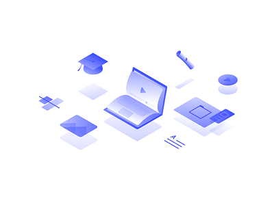 Webflow University course design illo illustration learn new university videos web webflow