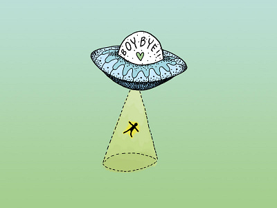 Tell 'Em Boy, Bye aliens beyonce colorful digital illustration digital painting feminist hand drawn illustration micron pen pastel