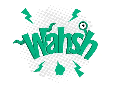 monster cartoon style / arabic pronunciation of word مسخ monster مسخ