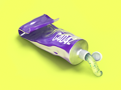 toothpaste tube 3d c4d cinema4d isometric photoshop toothpaste tube