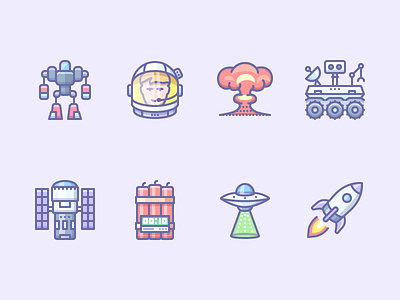 Unigrid Phantom helmet icojam icons illustration nuclear phantom rocket space ufo unigrid vector vehicles