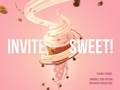 Good day 3d dribbble gelato ice