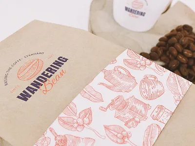 Cafelicious - Coffee Branding Kit badge cafe coffee coffee leaf coffee pattern handdrawn logo logo bundle logo kit pot roasted vintage