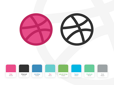 Dribbble Logo Style Guide color download dribbble freebies guide logo resourse sketch style guide vector