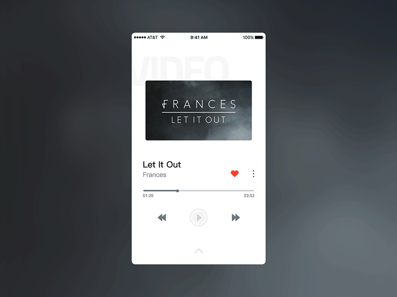 Music player animation animation card gif music player ui