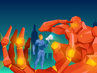 Atwix Blog Illustration atwix blog e commerce ecommerce illustration magento online robot shop space store