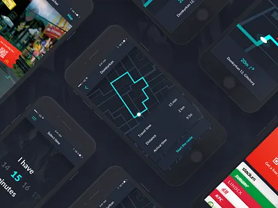 Urbanwalks App - Dark app dark discount fitness ios iphone mobile mode sale tech ui ux