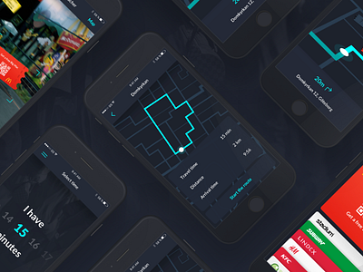 Urbanwalks App - Dark app dark discount fitness ios iphone mobile mode sale tech ui ux