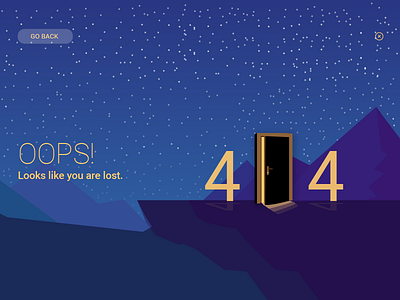 Daily UI challenge #008 404 Page 404page dailyui error pagenotfound skylight