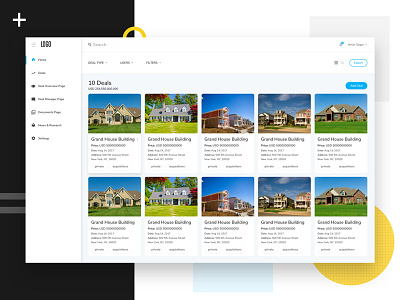 Real Estate Dashboard WIP dashboard deal estate management minimal property real real estate ui ux