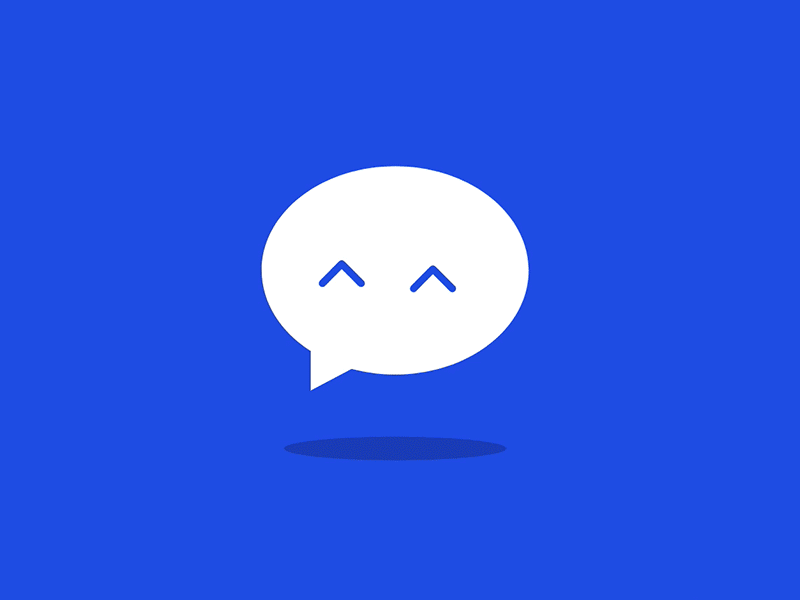 Chatbot animation animation bot chat expression minimalist