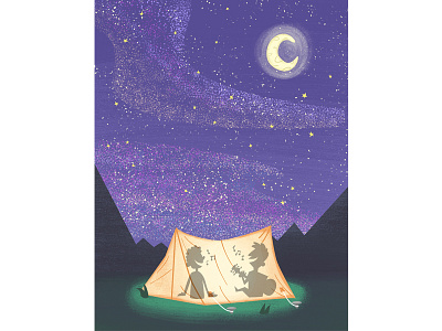 Lifeway Centrikid Camps - Tent adventure camp fire camping character design explore illustration kid lit kids books kids camp summer holidays summer time tent