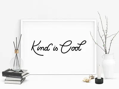 Kind Is Cool cool font kind script type
