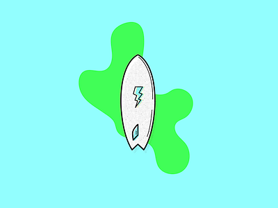 / R A D L I G H T N I N G / design flat halftone icon illustration lightning logo rad surf