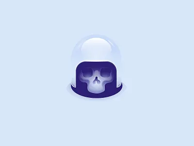 Skulll astronaut galaxy helmet illustration nick kumbari skull space stars
