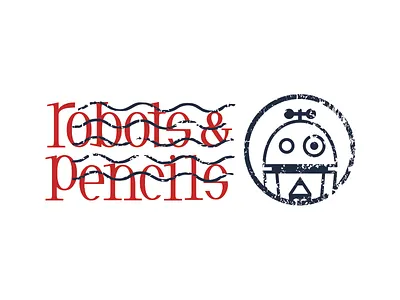 Robots & Pencils Postage Stamp ai email gmail ink letter stamp vector