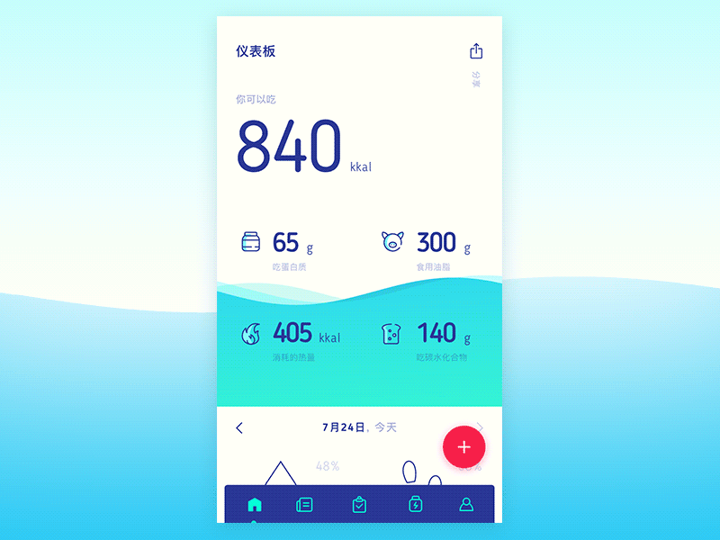 Fitness app UI animation app cuberto design fitness graphics icon interface ios iphone mobile ui ux