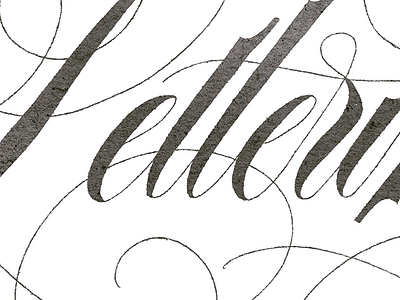 Lettering - Refined sketch calligraphy custom type hand lettering hand made type lettering script type typography