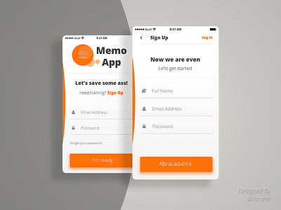 Signup and Login Screen daily ui iphone login mobileapp photoshop signup